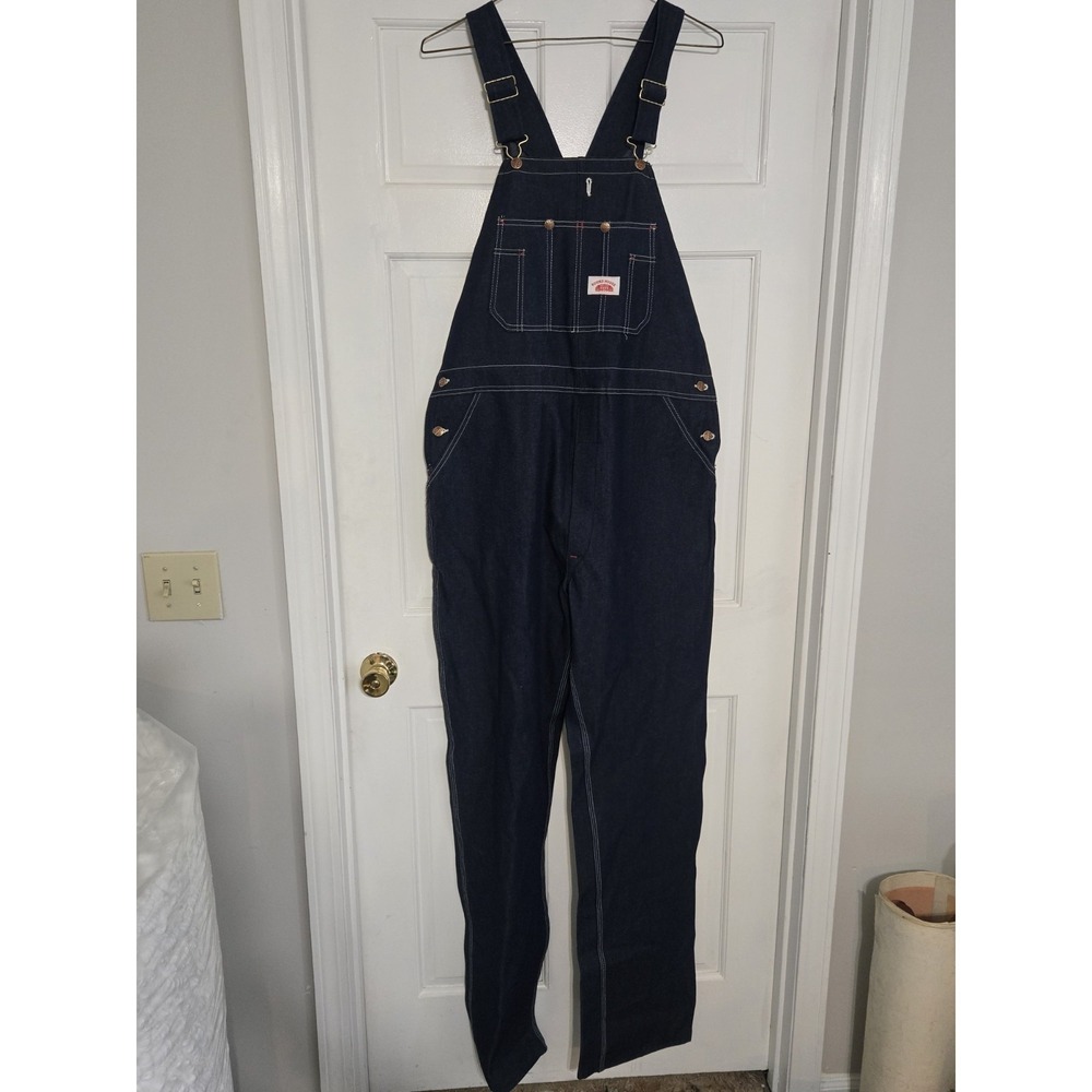 Roundhouse bib overall work NWT coveralls dark blue 9668 38x38